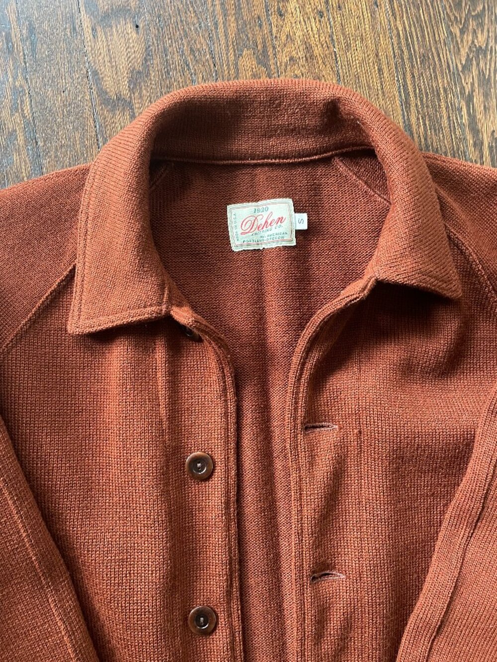 Dehen 1920 Knit Work Coat - Tobacco